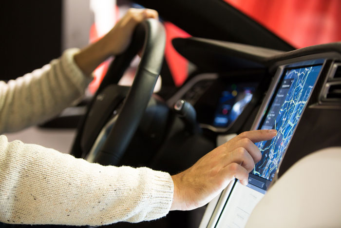 Tesla Touchscreen Controls